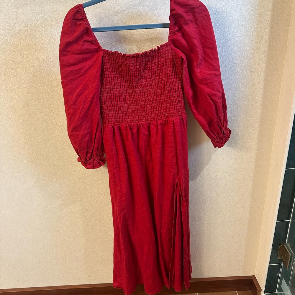 Elegant Red Women's Dress